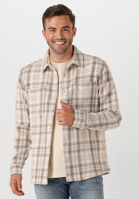 PURE PATH Surchemise REGULAR FIT LONGSLEEVE SHIRTS en beige - large
