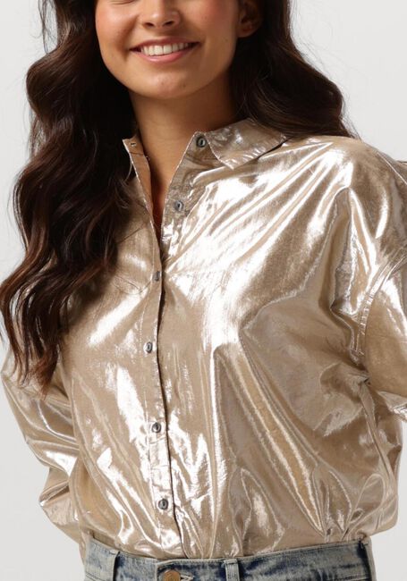 Gouden RUBY TUESDAY  ISAI BIG SHIRT GATHERING SLEEVES - large