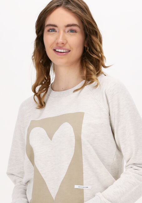 Gebroken wit 10DAYS Sweater SWEATER HEART - large
