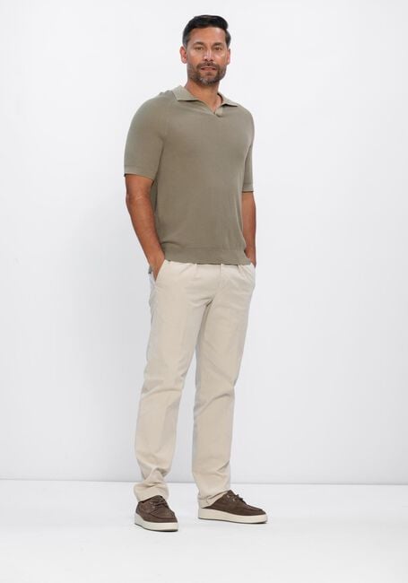 PROFUOMO Polo POLO OPEN COLLAR RIB en vert - large