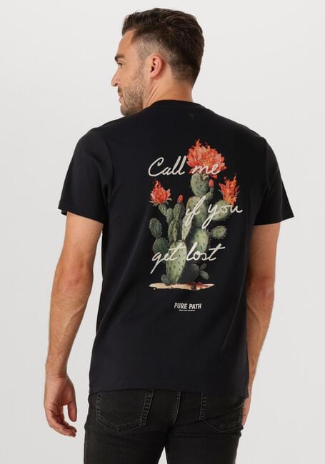 Zwarte PURE PATH T-shirt REGULAR FIT T-SHIRTS - large