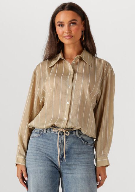 Gouden NUKUS  IRIS BLOUSE STRIPE - large