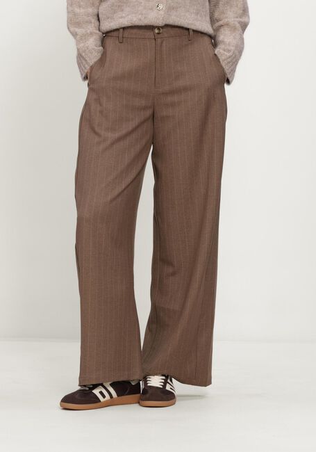 NEO NOIR Pantalon ESSIALL PINSTRIPE PANTS en marron - large