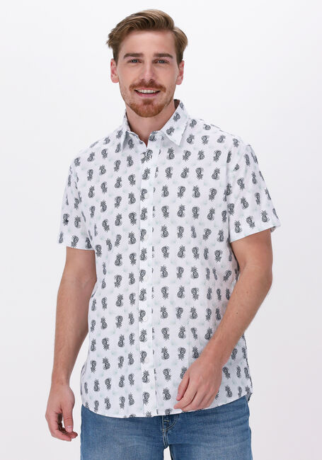 SELECTED HOMME Chemise décontracté SLHREGNEW-LINEN SHIRT SS CLASSIC W en blanc - large
