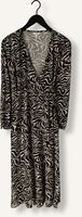 Zwarte OBJECT Midi jurk OBJLEONORA L/S WRAP MIDI DRESS Zwarte OBJECT Midi jurk OBJLEONORA L/S WRAP MIDI DRESS - medium