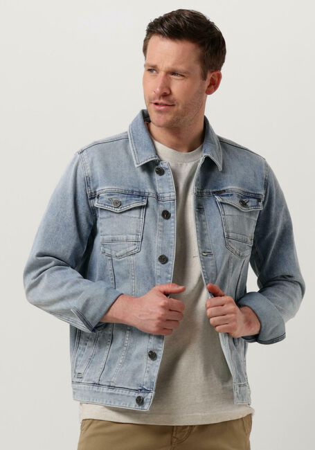 Lichtblauwe PME LEGEND Spijkerjas DENIM JACKET LIGHT BLUE FINISH - large