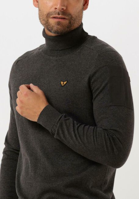 Grijze PME LEGEND Coltrui TURTLENECK COTTON ELITE KNIT - large