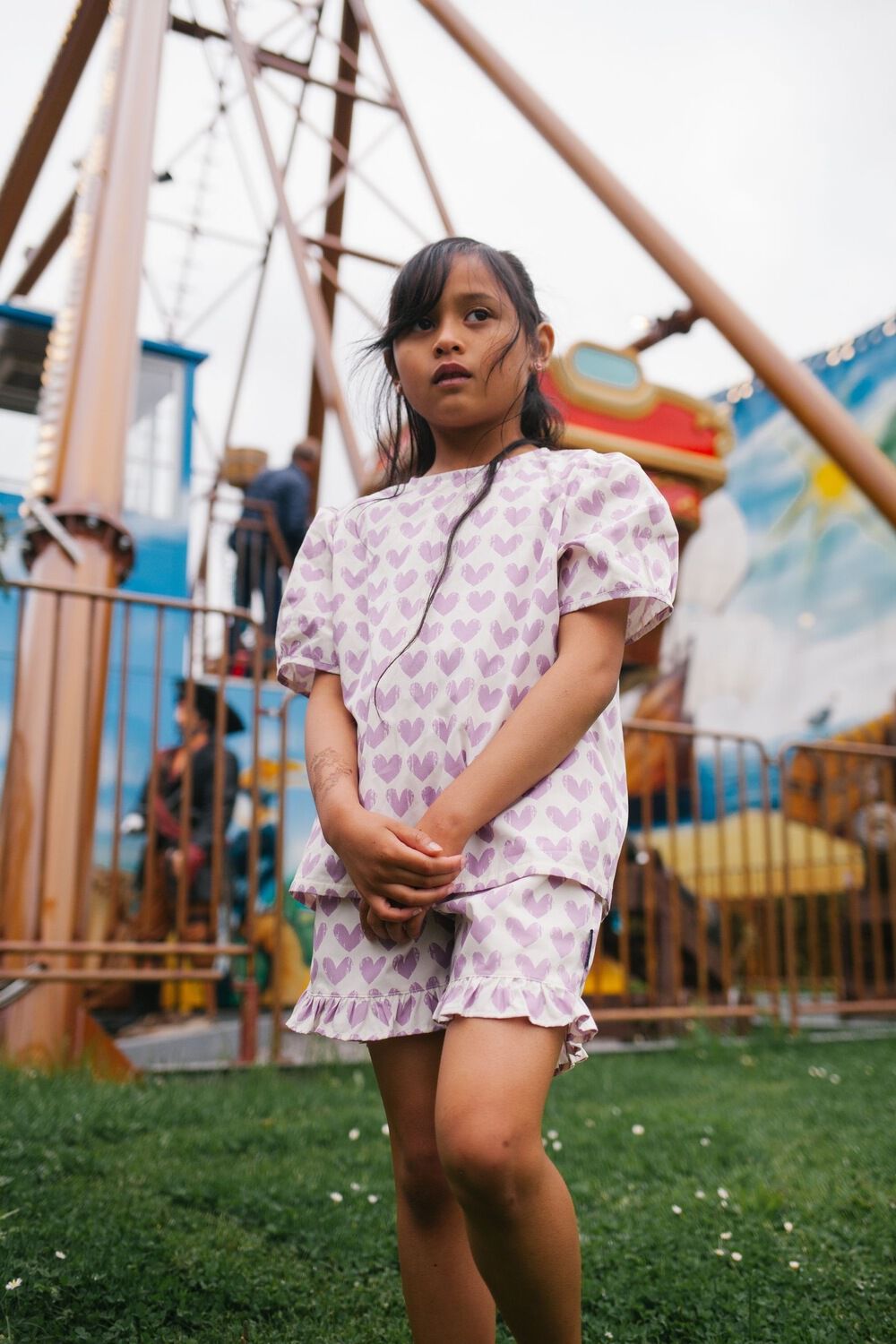 Roze DAILY BRAT Korte broek ADORE SHORTS - large