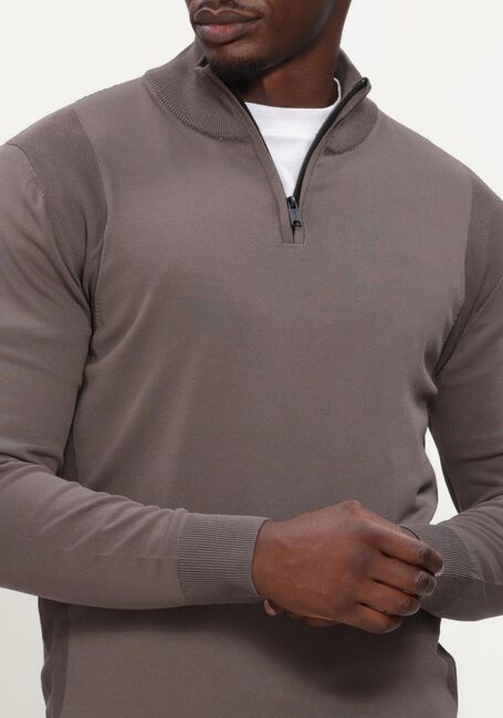 GENTI TURTLE ZIP LS Pulls & Gilets en taupe - large