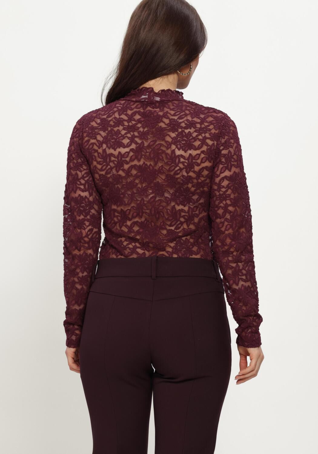 ROSEMUNDE Haut DELICIA LS TURTLENECK Bordeaux - large
