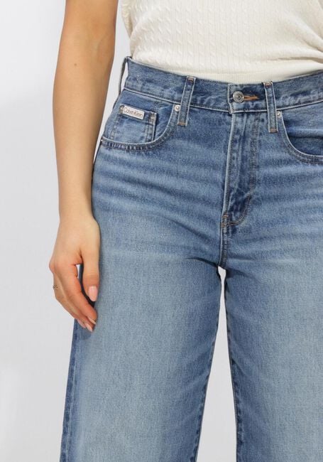 Blauwe CALVIN KLEIN Wide jeans THE WIDE LEG - large