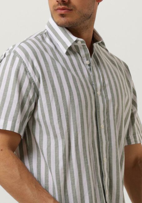 SELECTED HOMME Chemise décontracté SLHREGNEW-LINEN SHIRT SS CLASSIC en beige - large