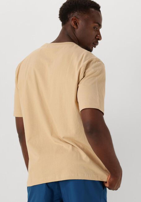SHIWI T-shirt MEN FINN RELAXED T-SHIRT CORAL LOGO en beige - large