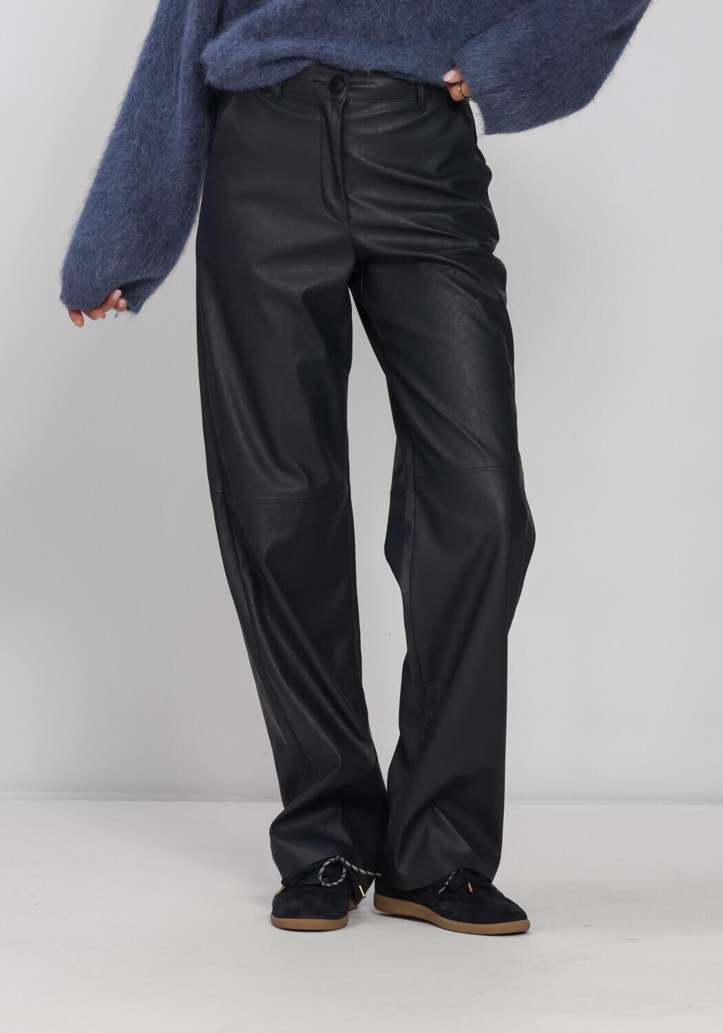 Blauwe KNIT-TED Broeken/jumpsuits NAOMI PANTS - large