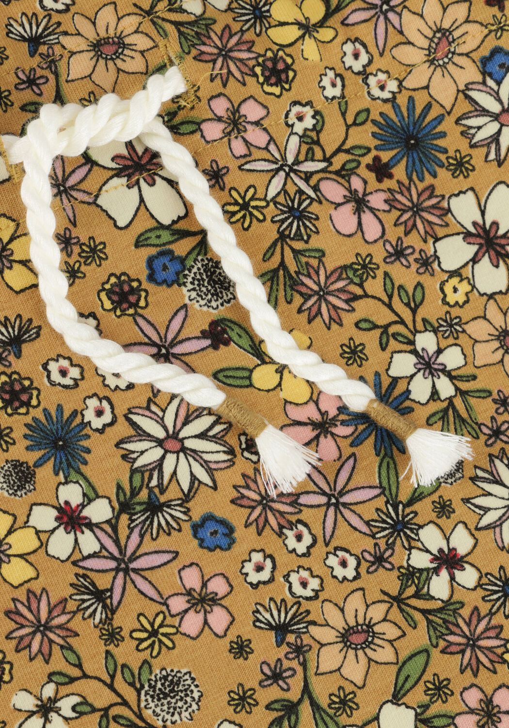 YOUR WISHES Robe midi ADRIEL FLEURS en marron - large