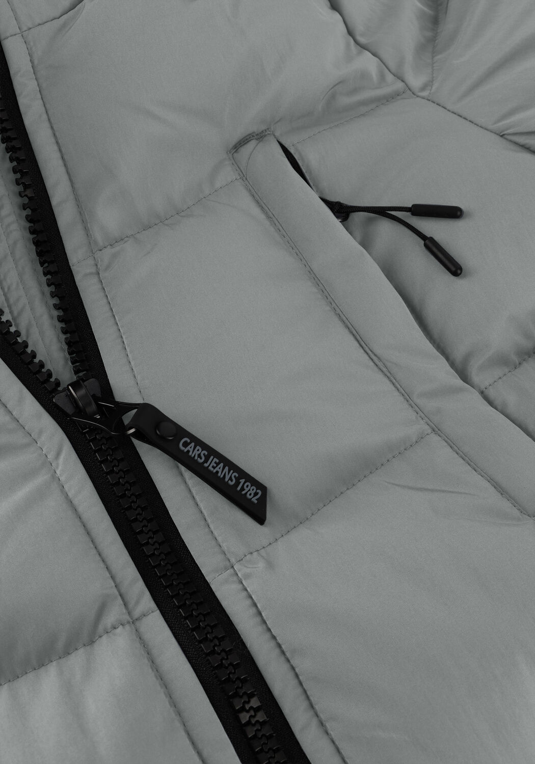 Lichtgrijze CARS JEANS Gewatteerde jas MAYSAY - large
