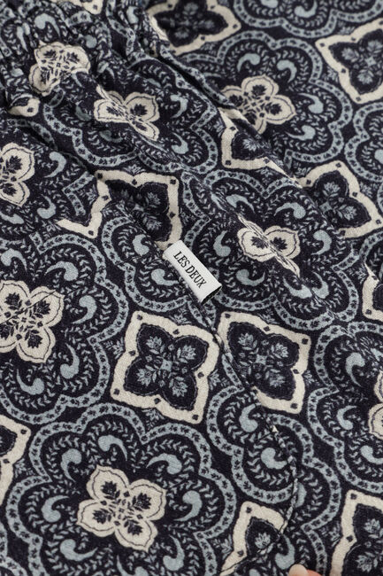 Donkerblauwe LES DEUX Korte broek HARRY ARABESQUE SHORTS - large