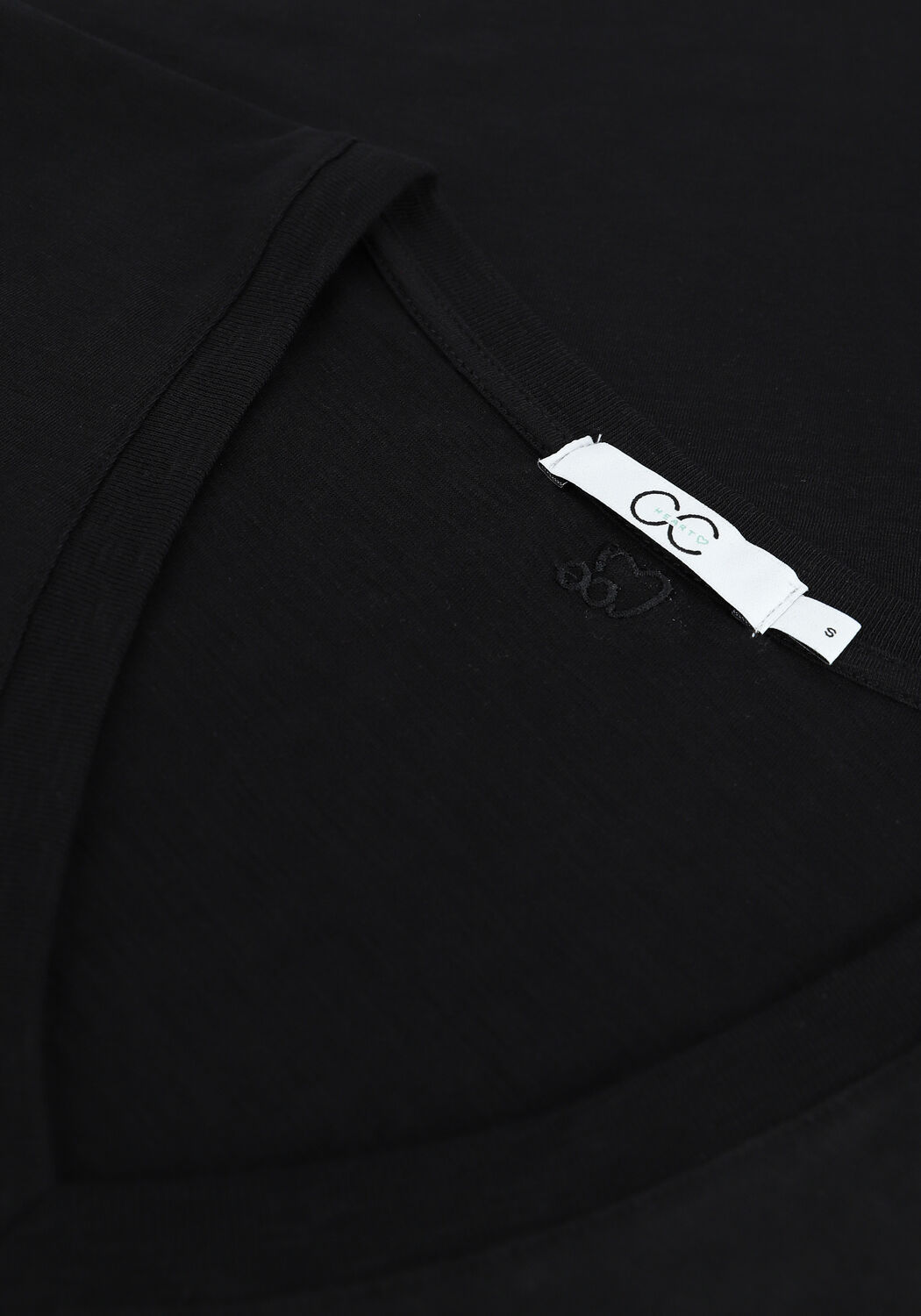 Zwarte CC HEART T-shirt BASIC V-NECK TSHIRT - large