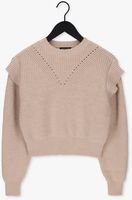 COLOURFUL REBEL Pull TOBY SLEEVE DETAIL KNITWEAR SWEATER Sable
