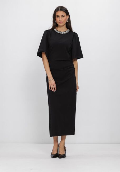 BRUUNS BAZAAR Robe midi ALNUSBBNATHALA TRIM DRESS en noir - large