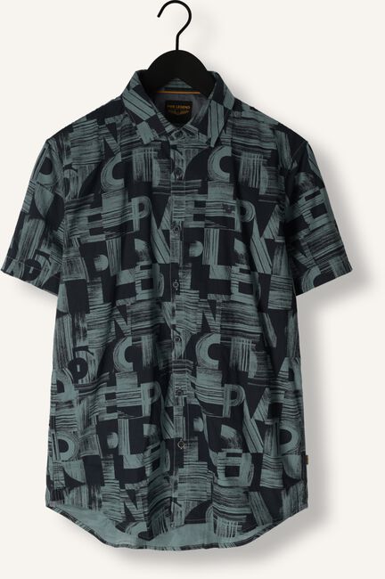 Groene PME LEGEND Casual overhemd SHORT SLEEVE SHIRT PRINT ON CTN SLUB Groene PME LEGEND Casual overhemd SHORT SLEEVE SHIRT PRINT ON CTN SLUB - large
