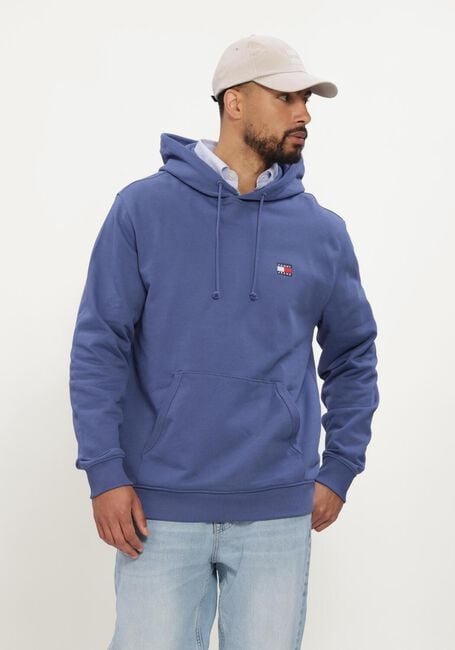 Blauwe TOMMY JEANS Sweater TJM REG BADGE HOODIE EXT - large