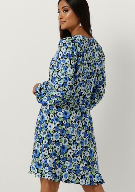 Blauwe ENVII Mini jurk ENSHERRY LS DRESS AOP 7014 - large