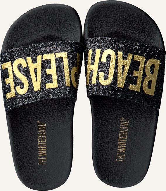 Zwarte THE WHITE BRAND Slippers GLITTER BEACH KIDS Zwarte THE WHITE BRAND Slippers GLITTER BEACH KIDS - large