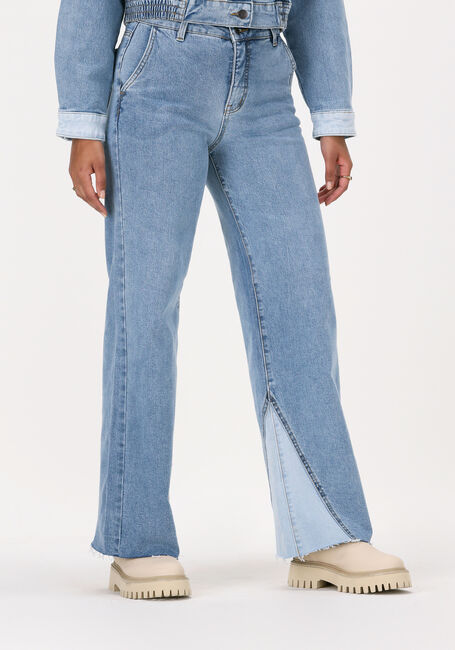 OBJECT Wide jeans MARINA MW TREND JEANS Bleu clair - large