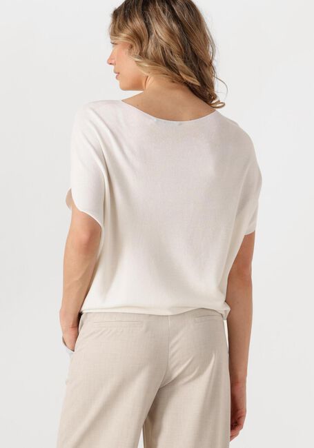 SUMMUM Haut OVERSIZED KNITTED TOP VISCOSE BLEND KNIT Blanc - large