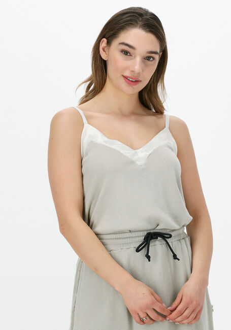 10DAYS Haut STRAPPY TOP FLEECE en vert - large