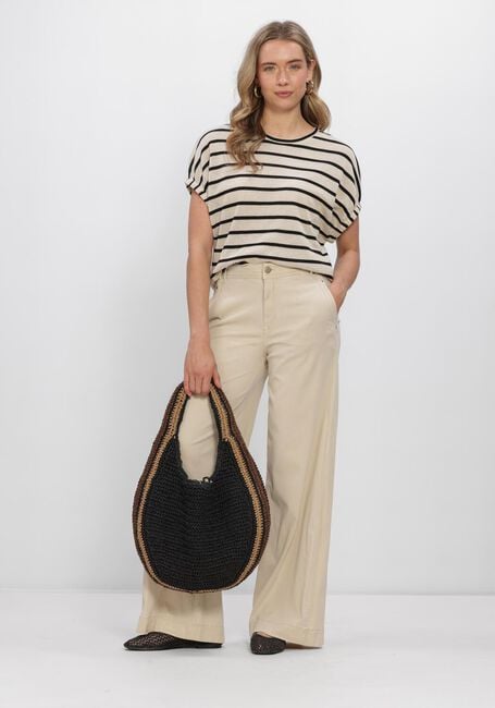 Khaki SUMMUM Broeken/jumpsuits WIDE LEG SKY TENCEL - large