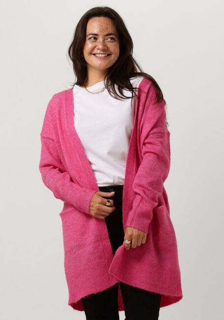 SELECTED FEMME Gilet SLFLULU NEW LS KNIT LONG CARDIGAN B Fuchsia - large