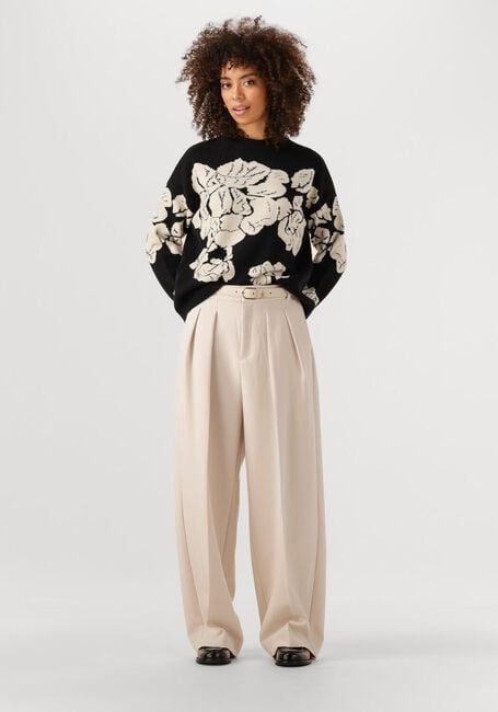 Zwarte OBJECT Trui OBJRAY LO L/S KNIT PULLOVER AOP Zwarte OBJECT Trui OBJRAY LO L/S KNIT PULLOVER AOP - large