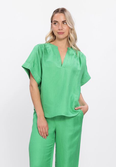 Groene MINUS  MSJUNO LINEN BLOUSE - large