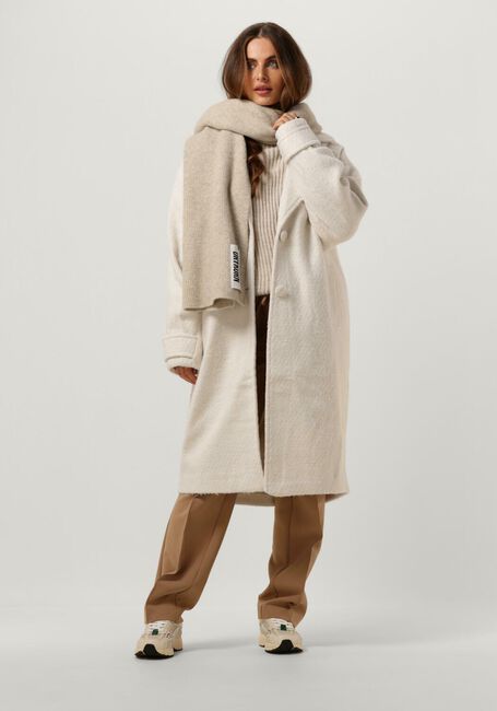 Beige NOTRE-V Mantel NV-CHARLOTTE WOOL COCOON COAT - large