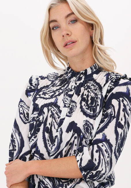Zwarte DEA KUDIBAL  LINE NS (CO) BLOUSE WITH RUFFLES - large