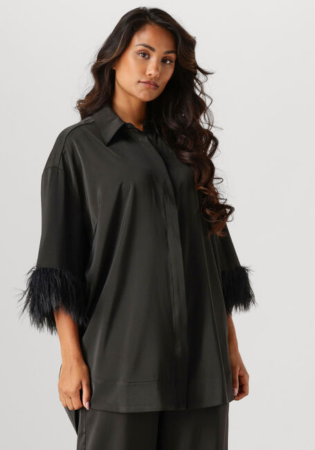 CO'COUTURE Mini robe ADNA CC FEATHER SHIRT en noir - large