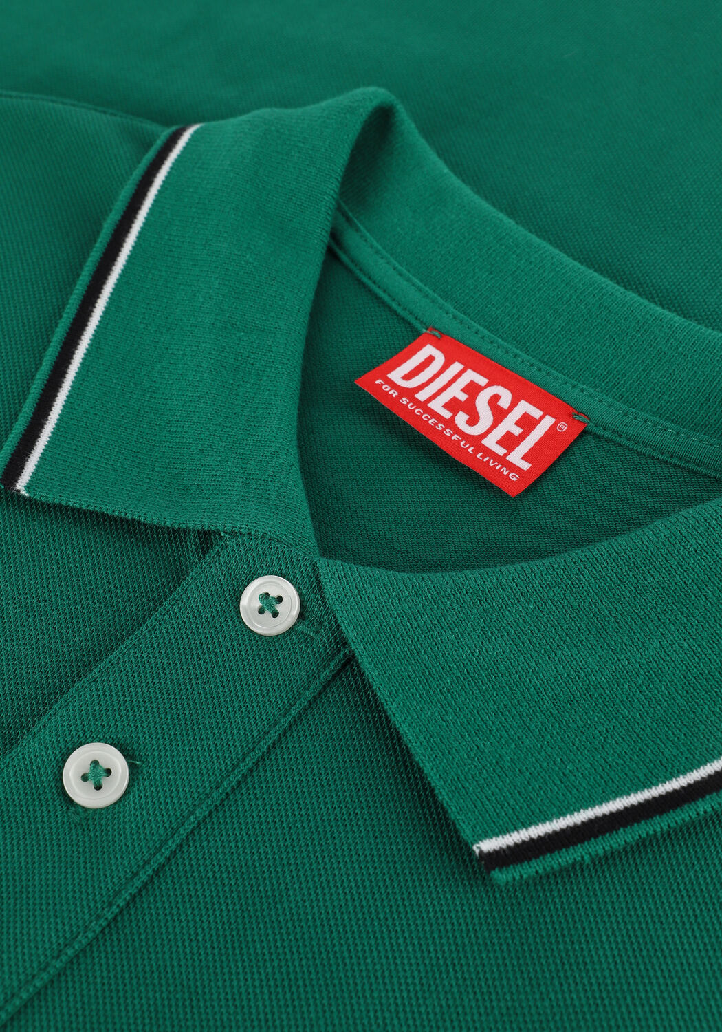 DIESEL Polo T-SMITH-D Vert fonc&eacute; - large