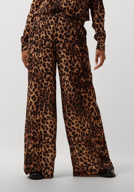JANICE Pantalon large RINGO en marron - large