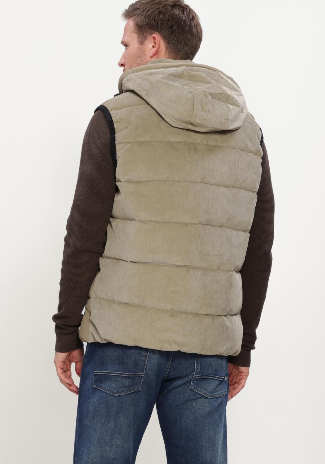PME LEGEND Veste sans manches BODYWARMER GOBBLER BW MIX FABRIC Sable - large