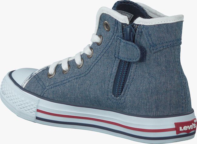 Blauwe LEVI'S Sneakers DUKE MG MID CHAMBRAY KIDS - large