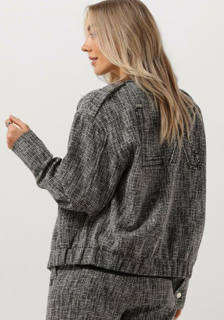 ALIX THE LABEL Jack LADIES WOVEN BOUCLE JACKET en gris - large