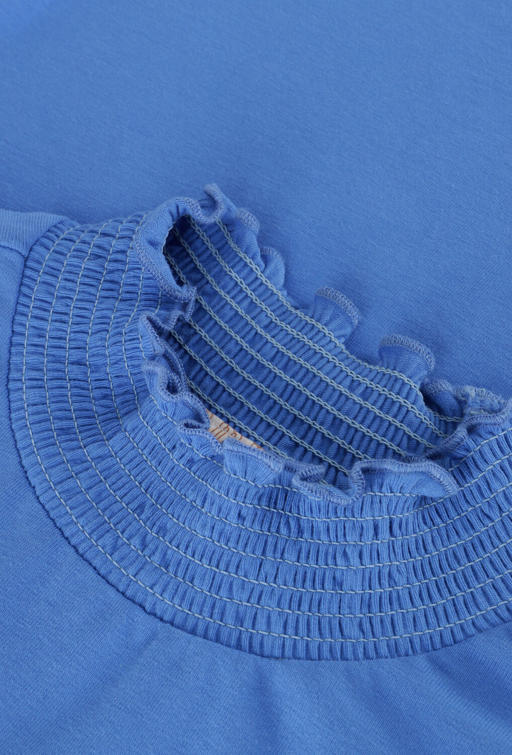 Blauwe MOODSTREET Tops & T-shirts TOP LAURE WITH SMOCK - large