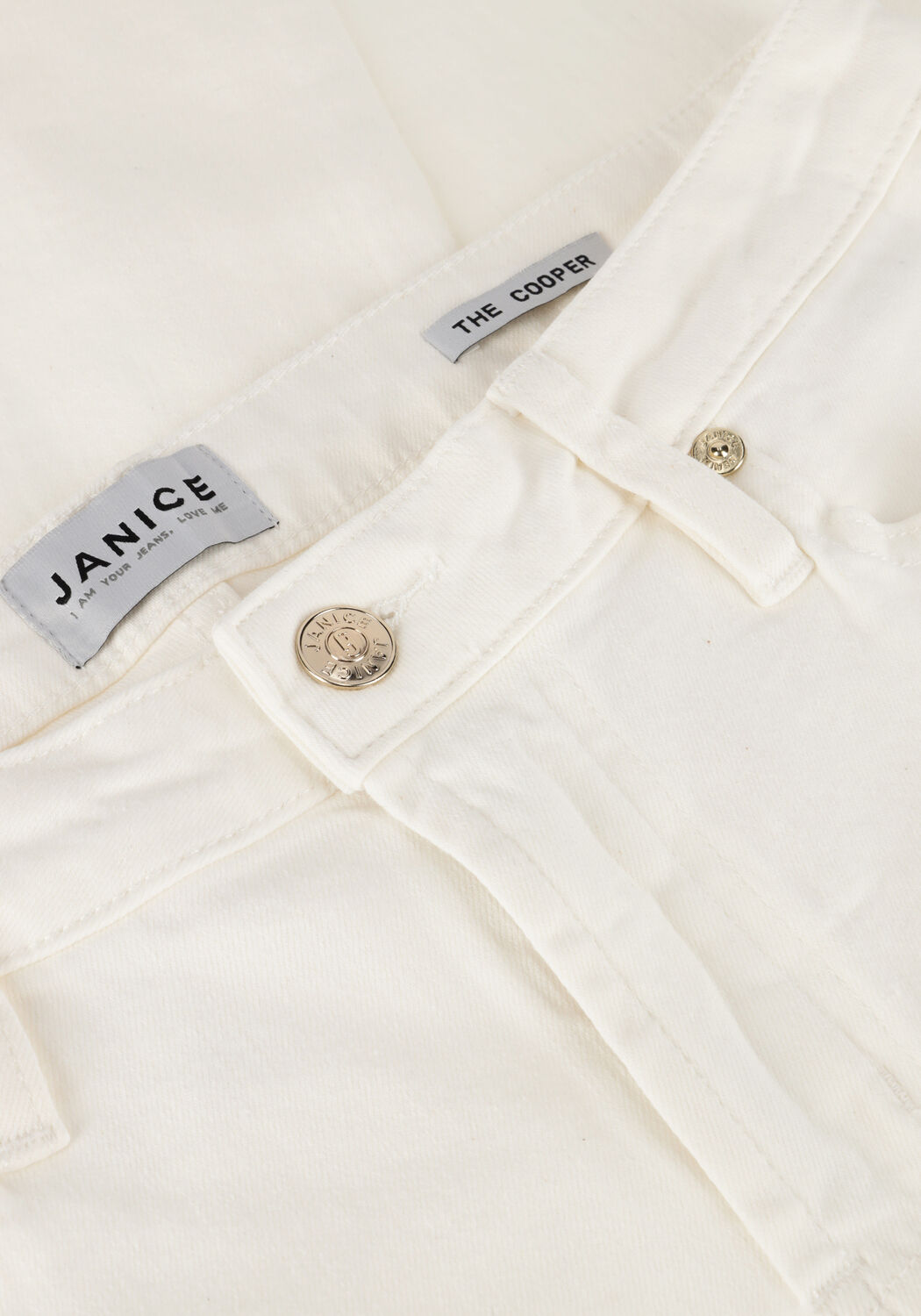 Witte JANICE Slim fit jeans COOPER - large