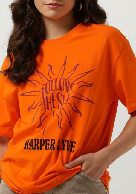 Oranje HARPER & YVE T-shirt FOLLOWTHESUN-SS - large