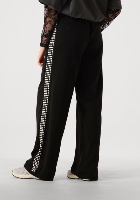 Zwarte ALIX THE LABEL Pantalon LADIES WOVEN PEARLS WIDE LEG PANTS - large