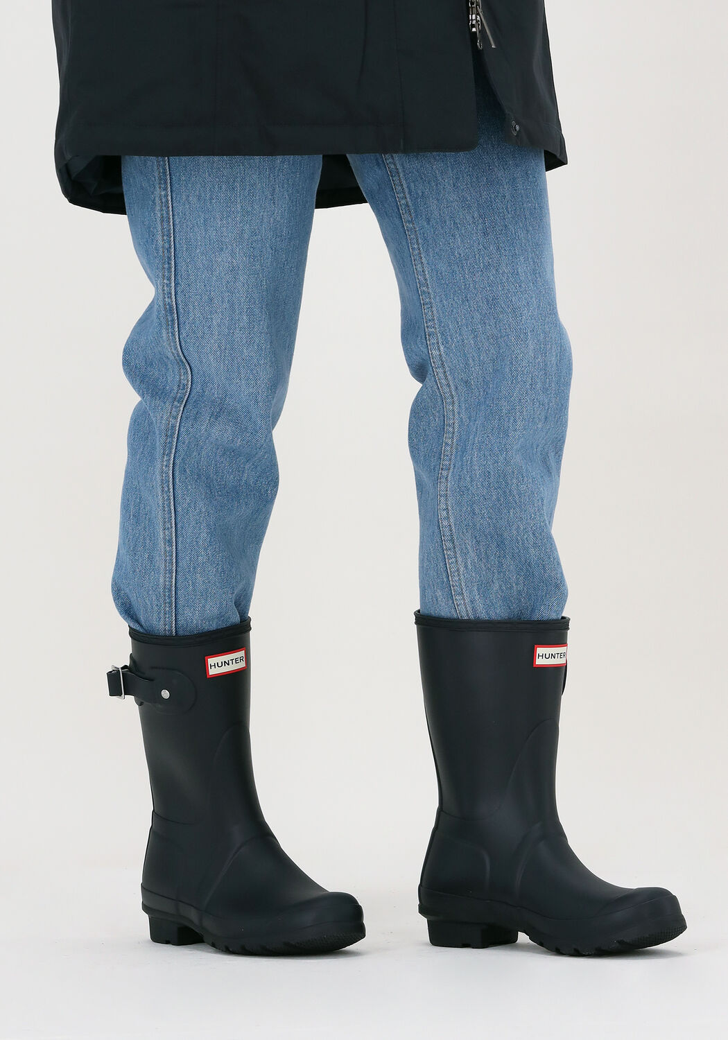 HUNTER Bottes en caoutchouc WOMENS ORIGINAL SHORT en bleu - large