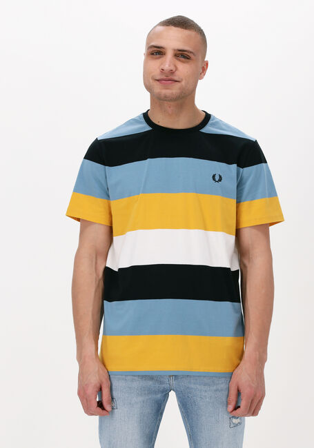 FRED PERRY T-shirt BOLD STRIPE T-SHIRT Bleu foncé - large