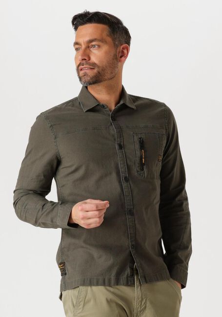 PME LEGEND Chemise décontracté LONG SLEEVE SHIRT MATTWEAVE en vert - large